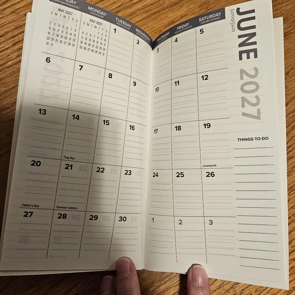 2025 July - 2027 June Red And Yellow Monthly Planner - Paper Trail